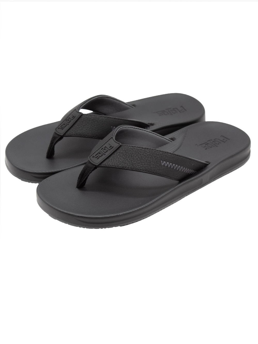 Flojos Men's Flip Flop Black Size 10